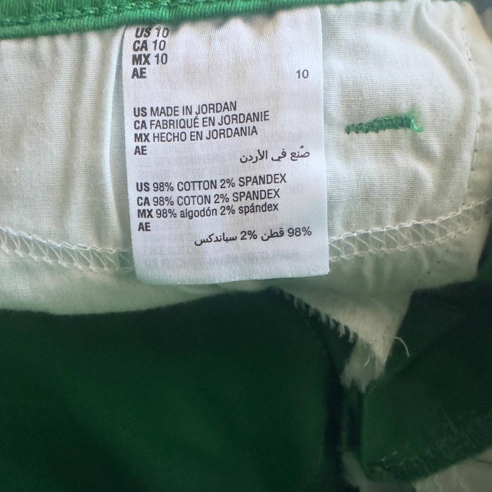 Charter Club NEVER WORN Bright Green Straight Leg Jeans Size 10 - Picture 5 of 6